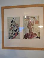 Japanse prenten in paspartout, Ophalen of Verzenden