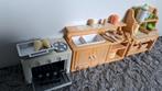Keukentje poppenhuis met toebehoren, Verzamelen, Ophalen, Gebruikt, Poppenhuis