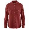 FJÄLLRÄVEN - Women's Övik Travel Shirt L/S - Red |, Maat 42/44 (L), Fjallraven, Ophalen of Verzenden, Zo goed als nieuw