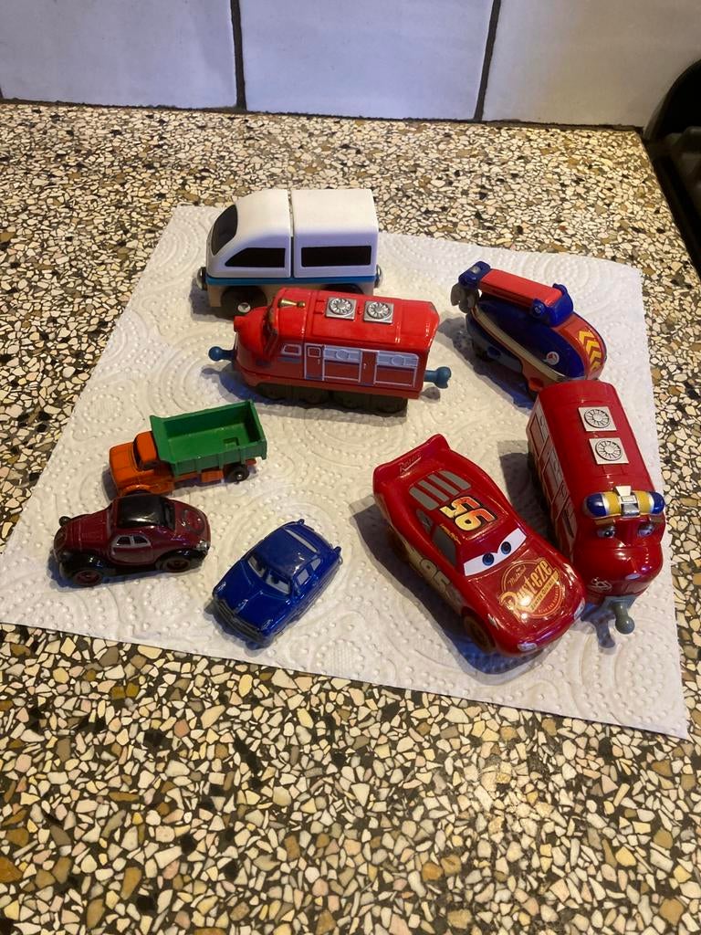 Set autootjes, Kinderen en Baby's, Speelgoed | Speelgoedvoertuigen, Ophalen of Verzenden, Gebruikt