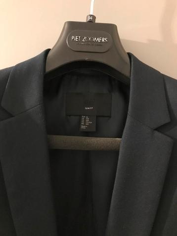 Donker blauw slim fit heren colbert  46 S h&m gala bruiloft beschikbaar voor biedingen