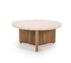 Eleonora salontafel Sara travertin marmer, Huis en Inrichting, Tafels | Salontafels, Ophalen, 100 tot 150 cm, Nieuw, 50 tot 100 cm