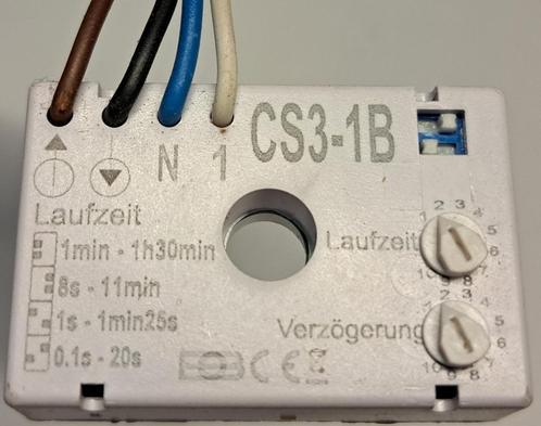 CS3-1B Inbouwschakelaar Tijdrelais, nalooprelais 230 V, Doe-het-zelf en Verbouw, Elektra en Kabels, Zo goed als nieuw, Schakelaar