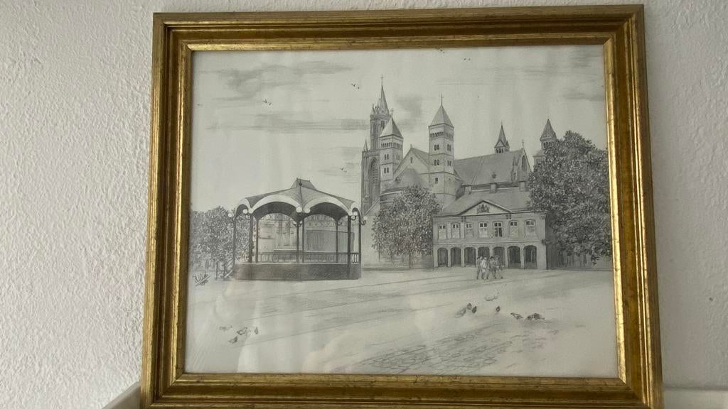 Pentekening Vrijthof Maastricht, Ophalen