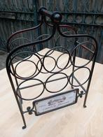 Frans metalen wijnrek, 9 flessen Cháteau Joullian, Huis en Inrichting, Woonaccessoires | Wijnrekken, Ophalen of Verzenden, Zo goed als nieuw