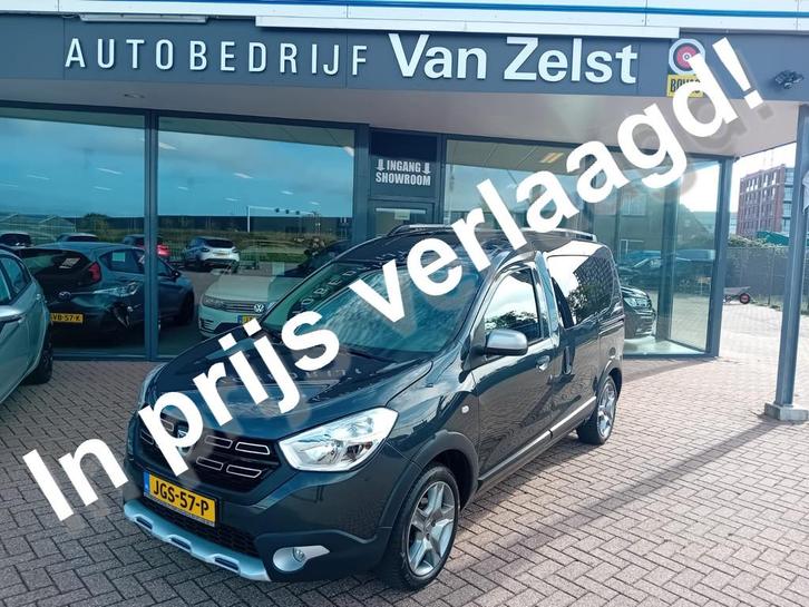 Dacia Dokker 1.6 SCe Stepway, Airco, Multimediasysteem, Navi, Auto's, Dacia, Bedrijf, Te koop, Dokker, ABS, Achteruitrijcamera