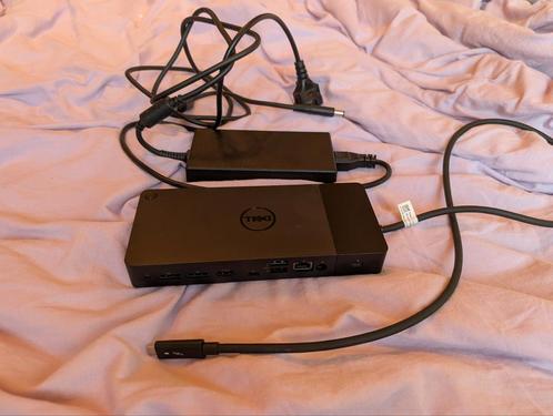 Docking station dell wd19tb + 180w oplader, Computers en Software, Dockingstations, Gebruikt, Laptop, Ophalen of Verzenden