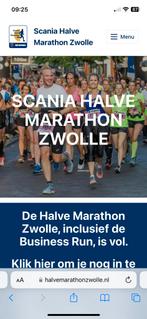 Gezocht ticket halve marathon van Zwolle, Sport en Fitness, Loopsport en Atletiek, Ophalen of Verzenden