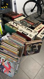 Vintage LP koffers grotendeels vol lp’s, Cd's en Dvd's, Ophalen, Gebruikt