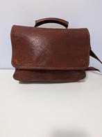 Leren cognackleurige schoudertas /handtas A4 formaat, Sieraden, Tassen en Uiterlijk, Tassen | Damestassen, Ophalen of Verzenden