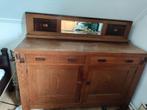 Antiek Eiken Dressoir met Spiegel, Huis en Inrichting, Kasten | Dressoirs, Ophalen, Gebruikt, 50 tot 75 cm, 100 tot 150 cm