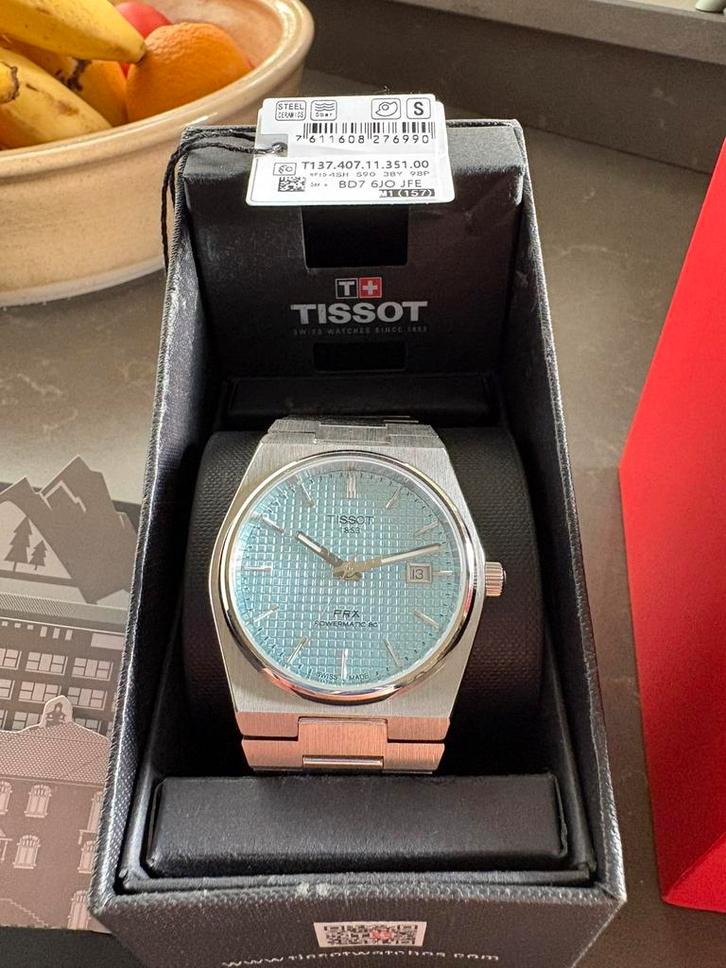Tissot PRX, Sieraden, Tassen en Uiterlijk, Horloges | Heren, Zo goed als nieuw, Polshorloge, Overige merken, Staal, Staal, Ophalen of Verzenden
