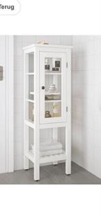IKEA hemnes glazen vitrine kast, Ophalen, Zo goed als nieuw, 25 tot 50 cm, 50 tot 100 cm