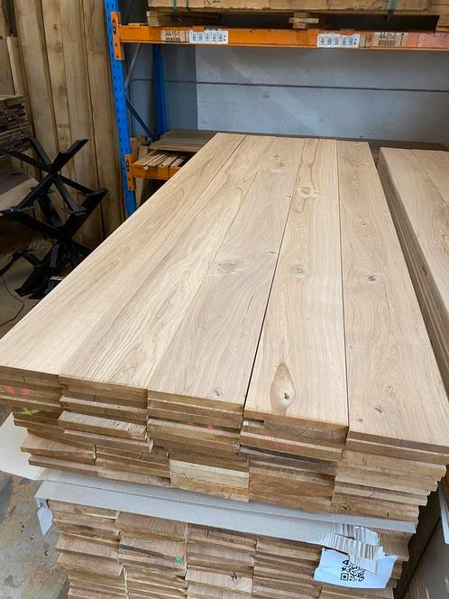 Eiken planken te koop. 250x20 mm. 2300/2500 mm lengte., Doe-het-zelf en Verbouw, Hout en Planken, Nieuw, Plank, Eiken, Minder dan 25 mm