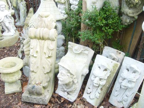 Antiek model schampsteen console steunbeer tuinbeeld, Tuin en Terras, Tuinbeelden, Ophalen