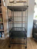 Papegaaien kooi sara hamerslag grijs, Ophalen, Metaal, Vogelkooi