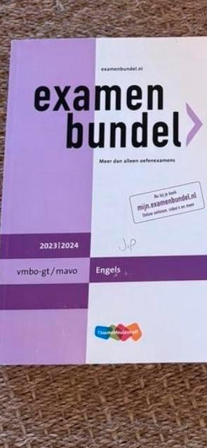 Examenbundel Engels MAVO 2023/2024 beschikbaar voor biedingen