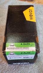 wovar tuinschroeven brons 4.0x35 200 stuks, Ophalen, Nieuw, Schroeven