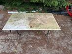 Antieke tuintafel marmer, Tuin en Terras, Tuintafels, Ophalen, Zo goed als nieuw, Rechthoekig