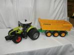 Bruder Claas 950 Axion met achter dubbel montering en kieper, Ophalen, Gebruikt