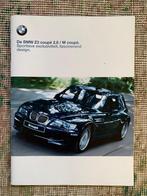 Nederlandse brochure folder BMW Z3 coupe 2.8 en M coupe 1999, Gelezen, BMW, BMW, Ophalen of Verzenden