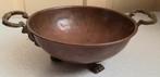 Antiek rood koperen fruitschaal, Antiek en Kunst, Ophalen of Verzenden