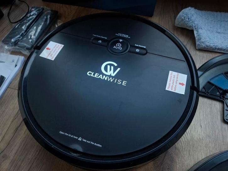 Cleanwise robot stofzuiger met dweilfunctie, Witgoed en Apparatuur, Stofzuigers, Zo goed als nieuw, Robotstofzuiger, Ophalen of Verzenden