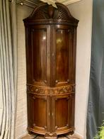 Hoekkast, Hollands, eiken, eind 18e eeuw, fraaie patina., Antiek en Kunst, Ophalen