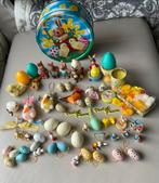 Diverse paasversieringen in blik, Diversen, Pasen, Ophalen of Verzenden, Gebruikt