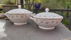 2 dekschalen Nora Seltmann Wieden Bavaria 1st quality roosje, Huis en Inrichting, Keuken | Servies, Gebruikt, Verzenden, Schaal of Schalen