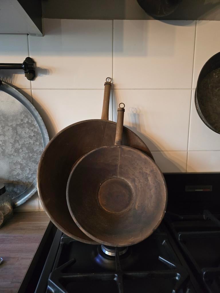 Roestige sier pannen, Huis en Inrichting, Woonaccessoires | Overige, Ophalen of Verzenden