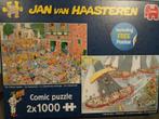 Jan van Haasteren -De Kaasmarkt/Skûtsjesilen- 2 x 1000 stukj, Ophalen of Verzenden, Meer dan 1500 stukjes, Zo goed als nieuw, Legpuzzel