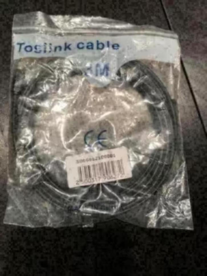 NIEUW! Toslink Kabel 3 Meter €4,99, Audio, Tv en Foto, Audiokabels en Televisiekabels, Nieuw, Minder dan 2 meter, Ophalen of Verzenden