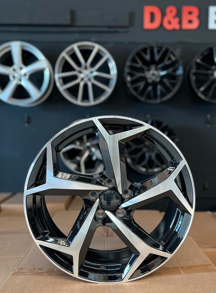 17 inch bonneville look 5x100 Vw polo 6r 6c 2g taigo t cross, Auto-onderdelen, Banden en Velgen, Velg(en), Zomerbanden, 17 inch