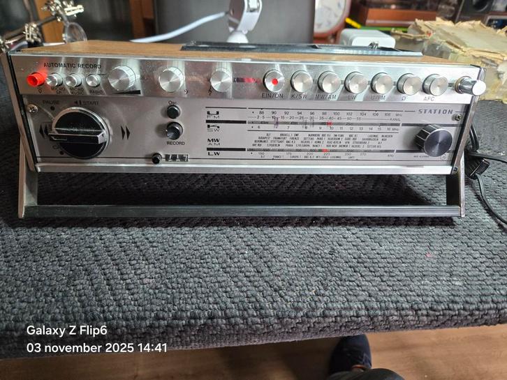 Grundig Radio cassette recorder type C4000 automatic te koop, Audio, Tv en Foto, Cassettedecks, Overige merken, Ophalen of Verzenden
