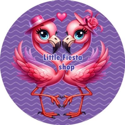 LF4582 icing frosting flamingo 20cm eetbare taart print top, Hobby en Vrije tijd, Taarten en Cupcakes maken, Nieuw, Versiering