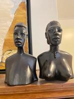 Afrikaanse Houten Beelden - Man en Vrouw, Ophalen of Verzenden