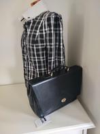 K264 Fraaie handtas / dames kantoortas RK LEATHER zwart, Ophalen of Verzenden, -, -, -