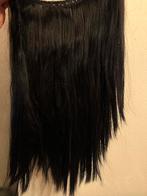 3x Weft Extentions zwart Echt Haar 55cm 210g - Nieuwstaat, Ophalen of Verzenden, Zo goed als nieuw, Pruik of Haarverlenging