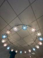 Plafond lamp 18 lampjes, blauw, roze, lila, Huis en Inrichting, Lampen | Plafondlampen, Ophalen, Gebruikt