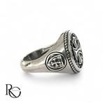 Tempeliers ring 925 zilver  – zegelring, 19 tot 20, Heer, Nieuw, Ophalen of Verzenden