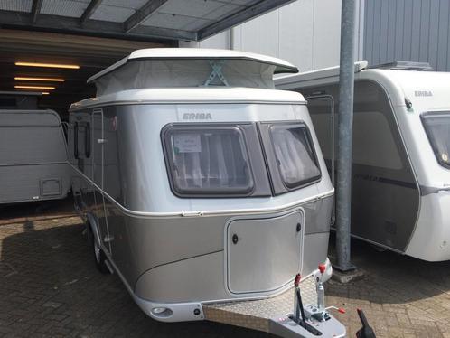Eriba Touring Troll 530 Silver Edition 2017, Caravans en Kamperen, Caravans, Particulier, tot en met 4, 750 - 1000 kg, Treinzit