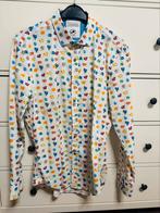 A Fish Named Fred kleurig wit heren overhemd blouse maat XL, Verzenden, Wit, Zo goed als nieuw, A fish named Fred