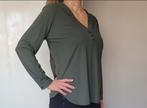 Studio Anneloes blouse M Travelstof Donkergroen top, Maat 38/40 (M), Studio Anneloes, Ophalen of Verzenden, Zo goed als nieuw