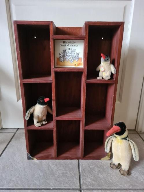 Origineel houten display kastje van Steiff voor miniaturen, Verzamelen, Beren en Cherished Teddies, Gebruikt, Overige typen, Steiff