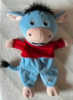 Handpop ezel blauw rode trui, Ophalen of Verzenden, Zo goed als nieuw, Overige typen