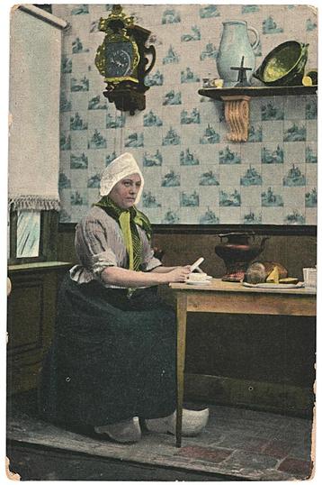 981742 Klederdracht 1906 Gelopen met zegel  beschikbaar voor biedingen