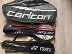 Badminton Rackets en Tassen - Carlton & Yonex, Ophalen of Verzenden, Gebruikt, Racket(s)