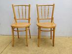 2 Houten stoelen 39816, Ophalen of Verzenden, Gebruikt, Bruin, Vijf, Zes of meer stoelen