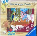 Houten SpongeBop puzzel, 30 stukjes vanaf 4 jaar, Ophalen of Verzenden, 10 tot 50 stukjes, Zo goed als nieuw